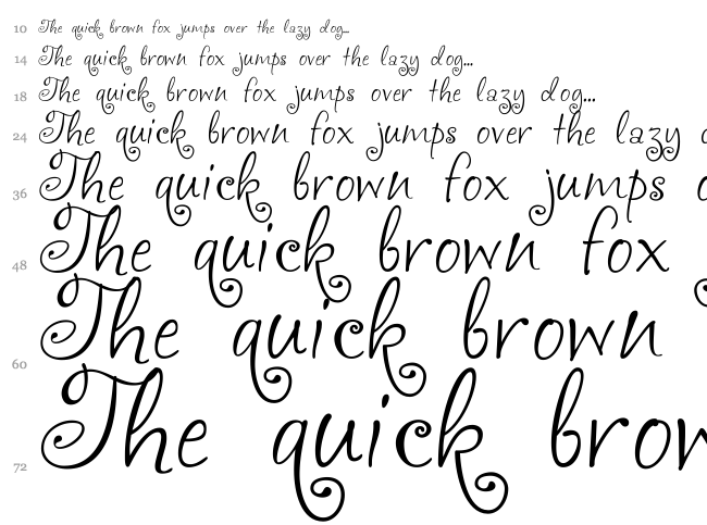 akaFrivolity font waterfall