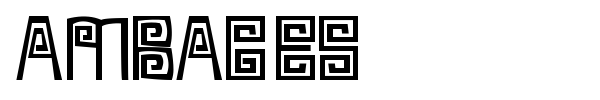 Ambages font