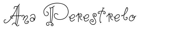 Ana Perestrelo font