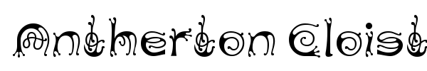 Antherton Cloister font preview
