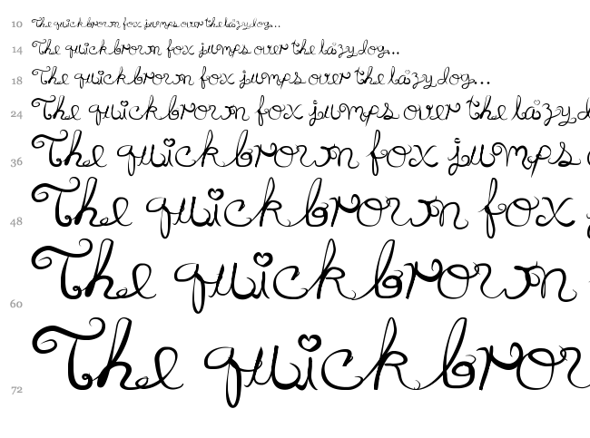 Anyk font waterfall