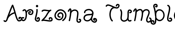 Arizona Tumbleweed font