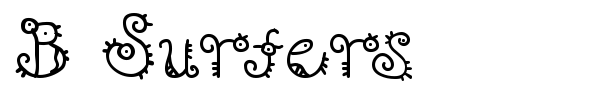 B Surfers font