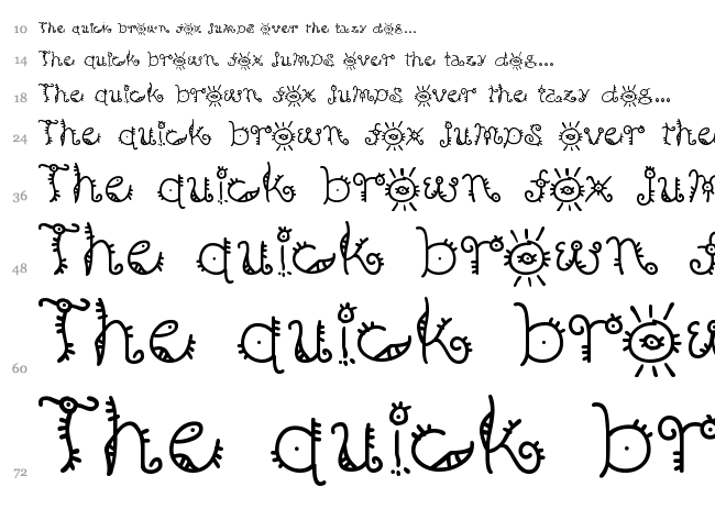 B Surfers font waterfall