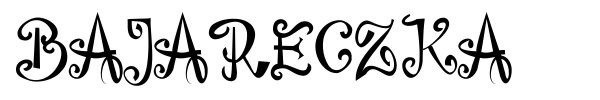 Bajareczka font preview