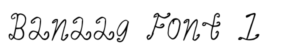 Banaag Font 1 font