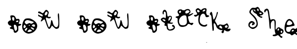 Bow Bow Black Sheep font preview