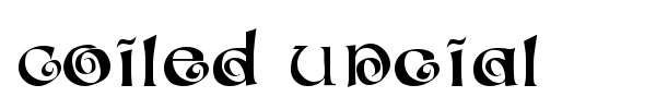 Coiled Uncial font