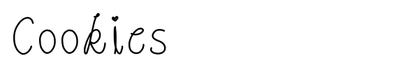 Cookies font