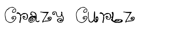 Crazy Curlz font