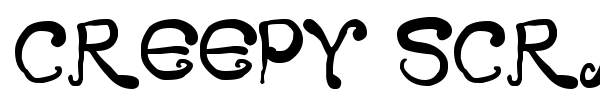 Creepy Scrawly font