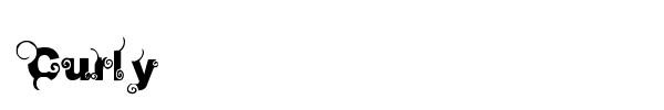 Curly font