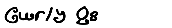 Curly Qs font