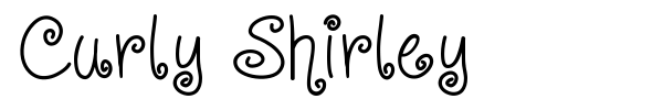 Curly Shirley font