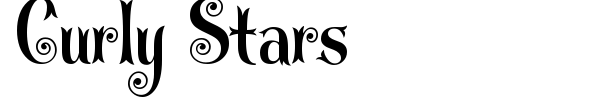 Curly Stars font