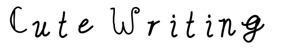 Cute Writing font