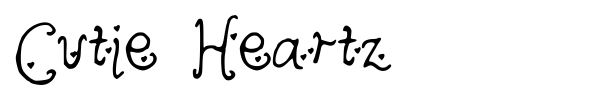Cutie Heartz font
