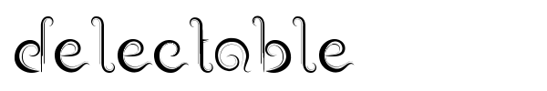 Delectable font