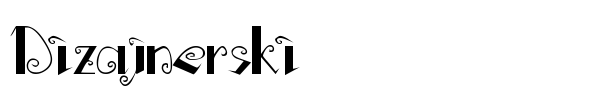 Dizajnerski font