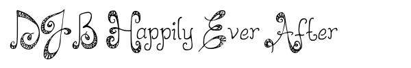 DJB Happily Ever After font