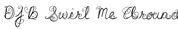 DJB Swirl Me Around font