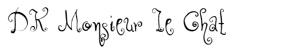 DK Monsieur Le Chat font