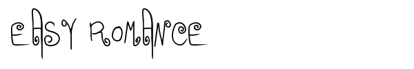 Easy Romance font