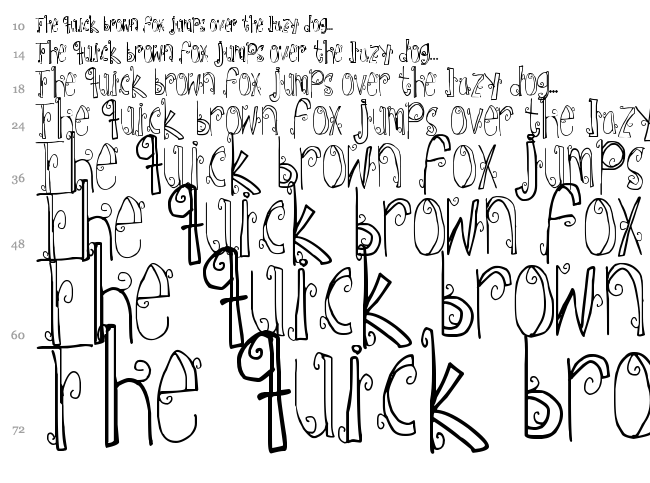 Ebba Font font waterfall