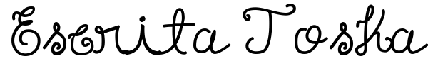 Escrita Toska font