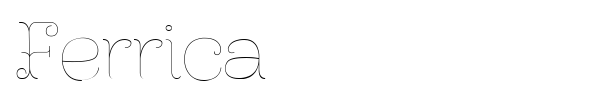 Ferrica font
