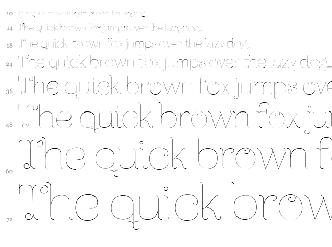 Ferrica font waterfall