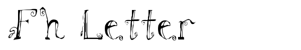 Fh Letter font