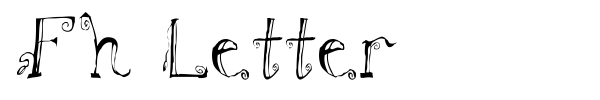 Fh Letter font preview
