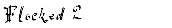 Flocked 2 font