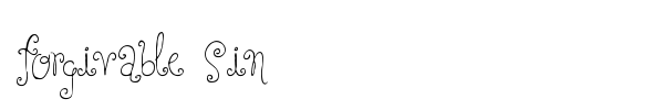 Forgivable Sin font