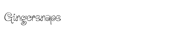 Gingersnaps font