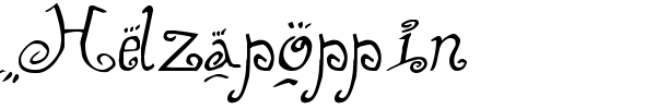 Helzapoppin font