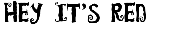 Hey it's red font