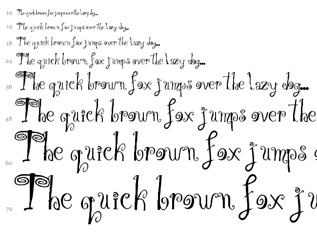 Hipnotik font waterfall