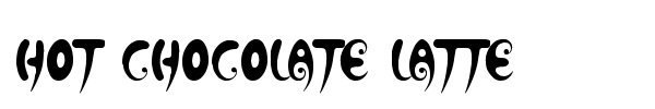 Hot Chocolate Latte font