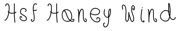 Hsf Honey Wind font