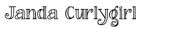 Janda Curlygirl font