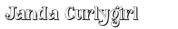 Janda Curlygirl font preview