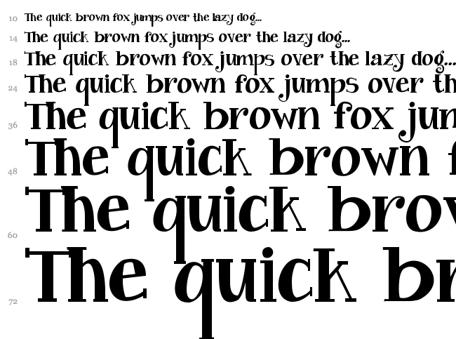 Janda Curlygirl font waterfall