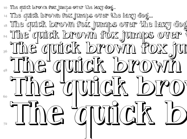 Janda Curlygirl font waterfall