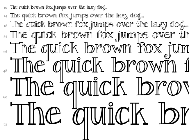 Janda Curlygirl font waterfall