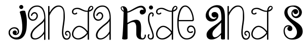 Janda Hide And Seek font