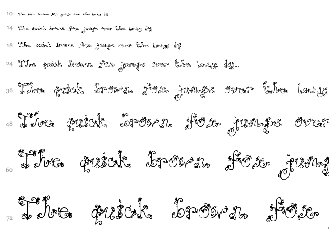 Janda Love And Rain font waterfall
