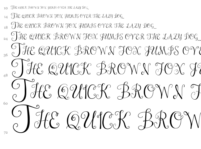 Janda Stylish Monogram font waterfall