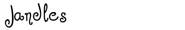 Jandles font